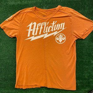 Affliction Lightning Bolt Fleur Vintage Biker Punk T-Shirt